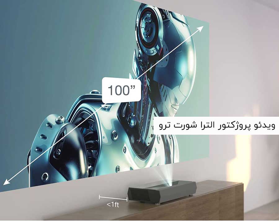 ویدئو پروژکتور خانگی لیزری پرتاب فوق العاده کوتاه 4K UHD اپتما Cinmax d2