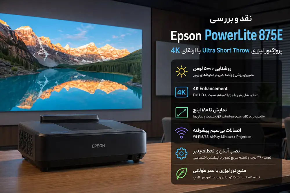 ویدئو پروژکتور PowerLite 875E اپسون