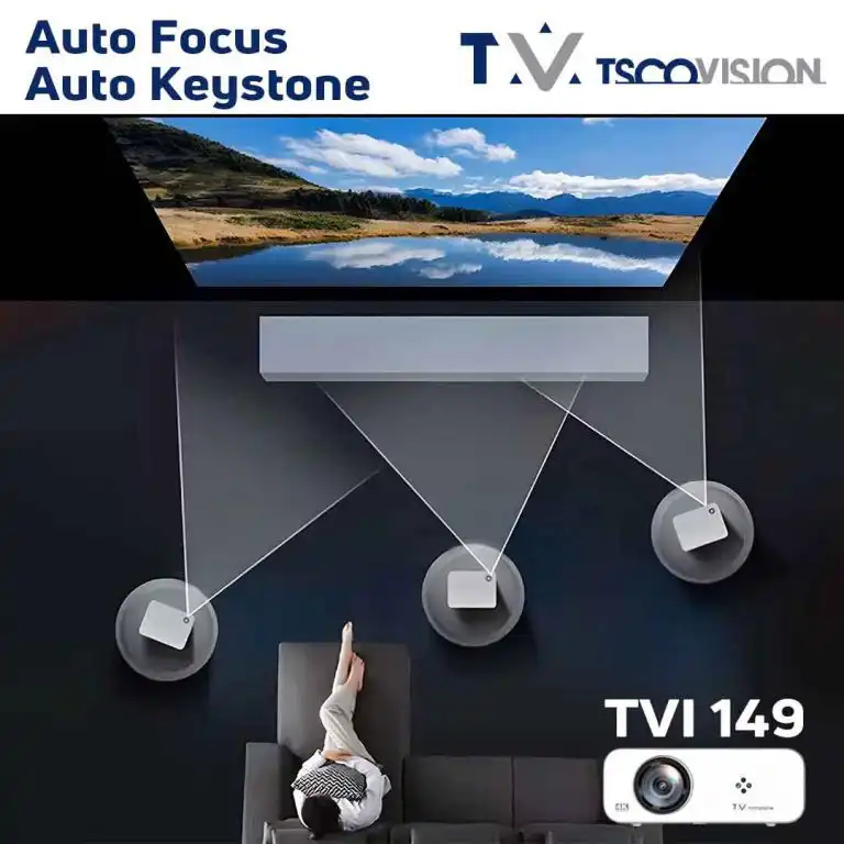 ویدئو پروژکتور TVI 149 مجهز به فوکوس خودکار و کیستون اتوماتیک