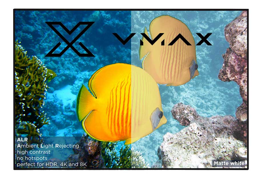 پرده نمایش ثابت پروژکتور وی مکس  VMAX ALR 100 inch