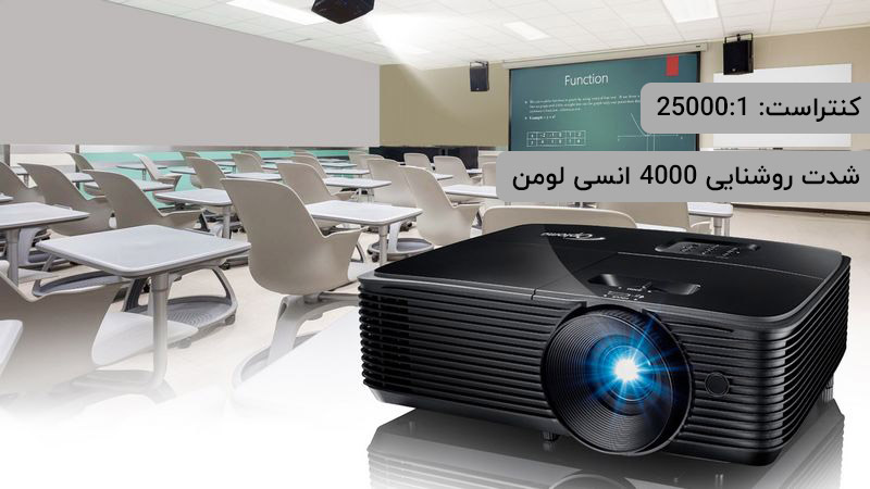 کنتراست ویدئو پروژکتور اپتما w400lve