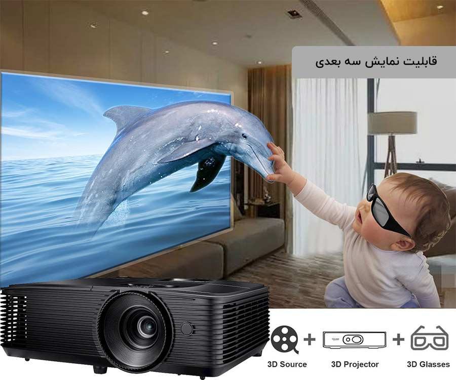 ویدئو پروژکتور سه بعدی اپتما w400lve