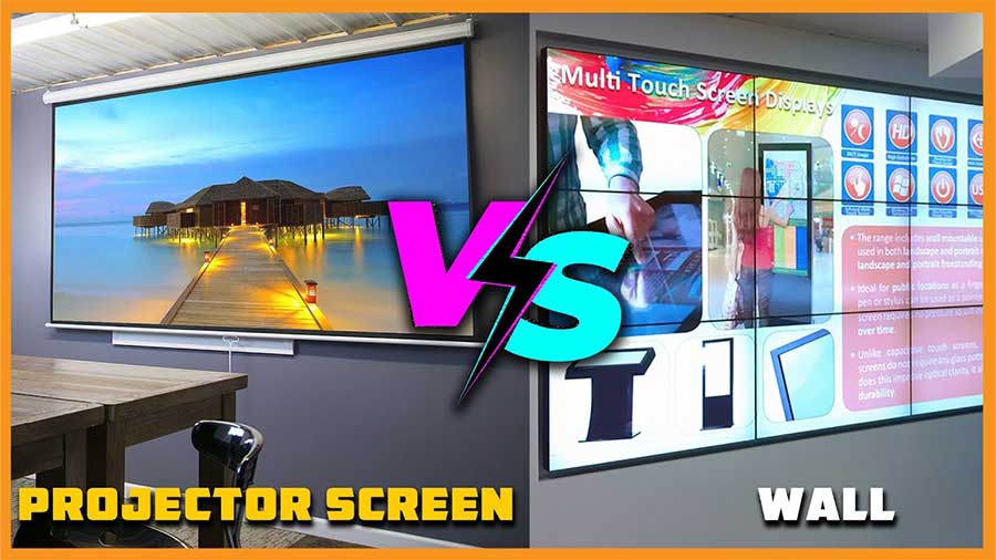پرده نمایش ویدئو پروژکتور  بهتر است یا دیوار سفید؟