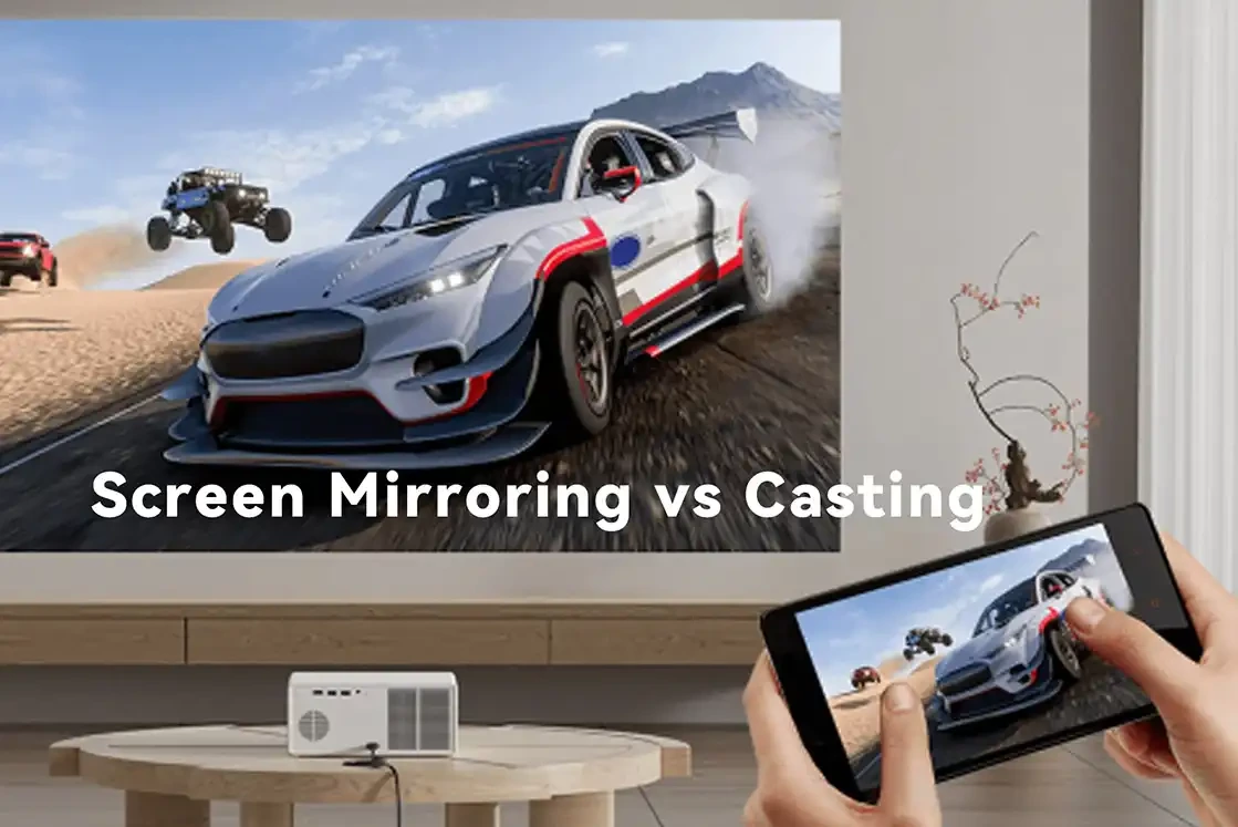 آینه‌سازی صفحه نمایش در مقابل کستینگ: راهنمای کامل اتصال گوشی به ویدئو پروژکتور ونبو