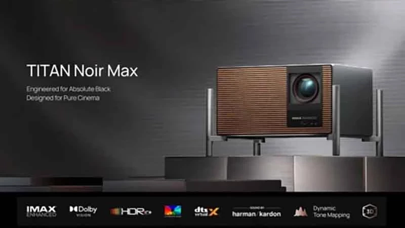 XGIMI از ویدئو پروژکتور Titan Noir Max 4K رونمایی کرد
