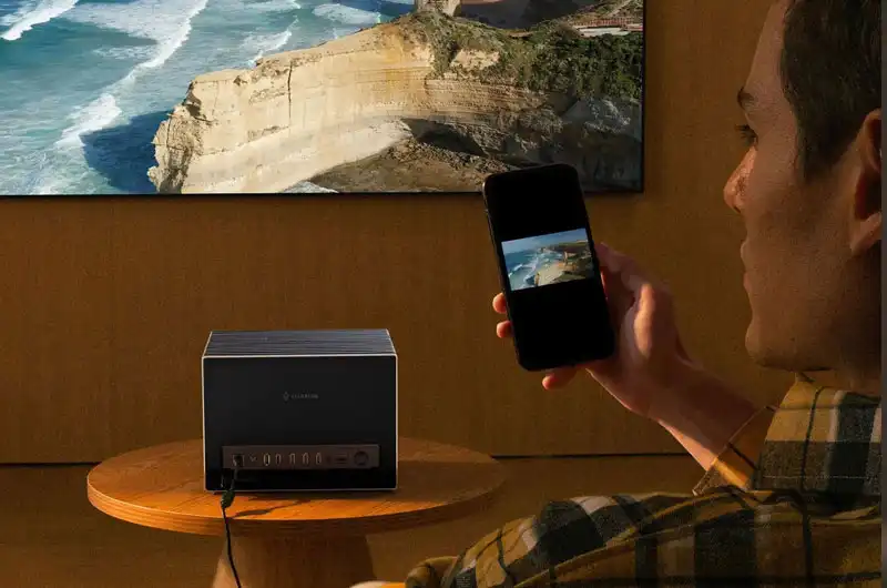 اتصال موبایل به ویدئو پروژکتور بی‌سیم از طریق وای فای