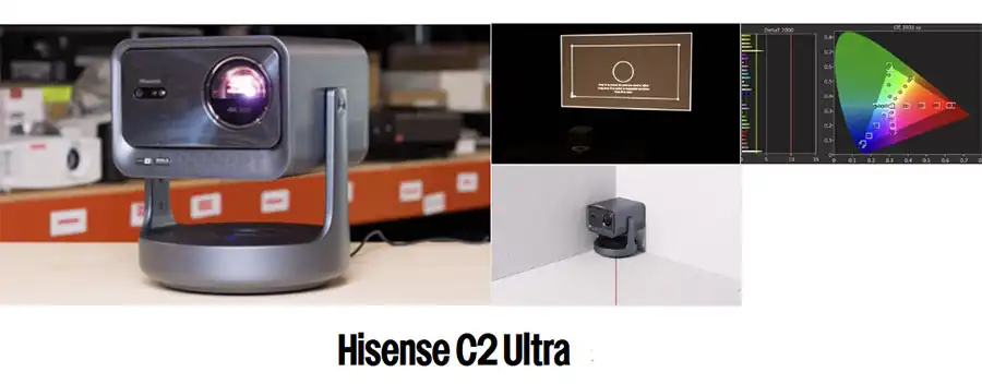 بهترین ویدئو پروژکتور کوتاه برد: Hisense C2 Ultra