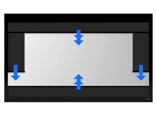 تنظیم قاب تصویر روی پرده نمایش (Screen Masking)