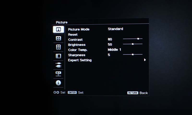 Sony-VPL-EW435_Picture-Menu