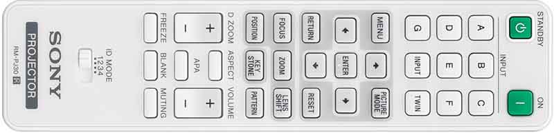 Sony-VPL-FHZ75-Remote