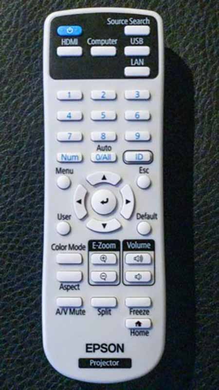 Epson-HC880-remote