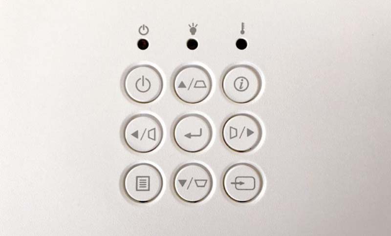 Optoma-W460_Control-Panel