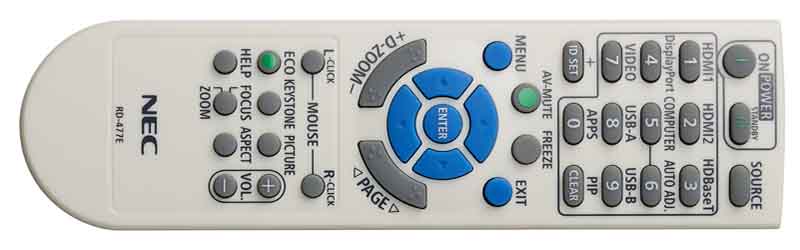 NEC-MC382W-remote