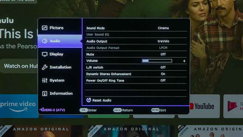 BenQ-X3000i-Audio