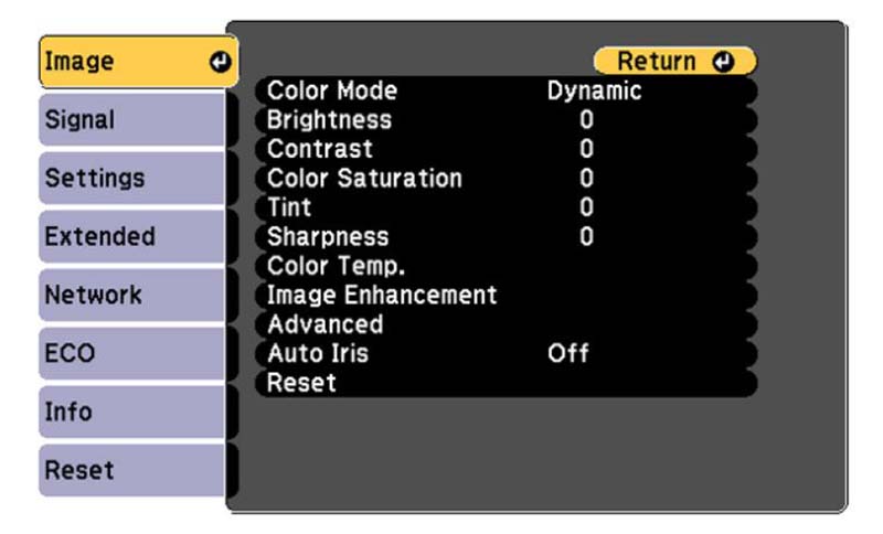 Epson-PowerLite-675W_Image-Menu