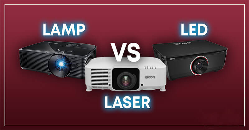 انواع منبع نور پروژکتور (LED، لیزر، UHP)