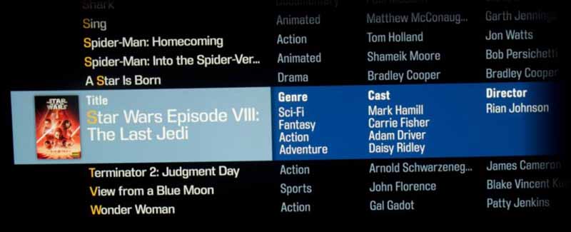 Kaleidescape_Strato_menu_movie_genre_cast_director