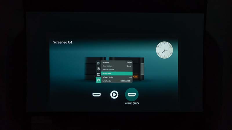 Philips-Screeneo-U4-Settings-menu