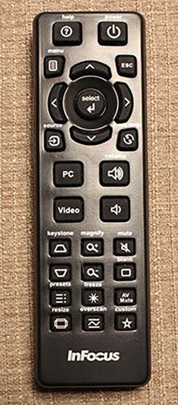 InFocus_IN2128_Hardware_Remote