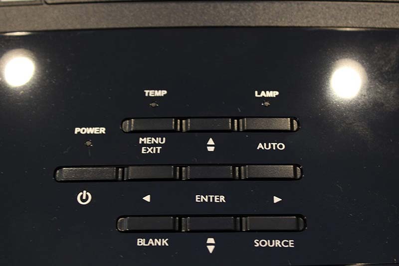 InFocus_IN2128_Hardware_Control_Panel