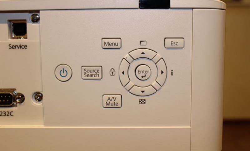 EpsonPowerLiteL610W.HardwareControlPanel