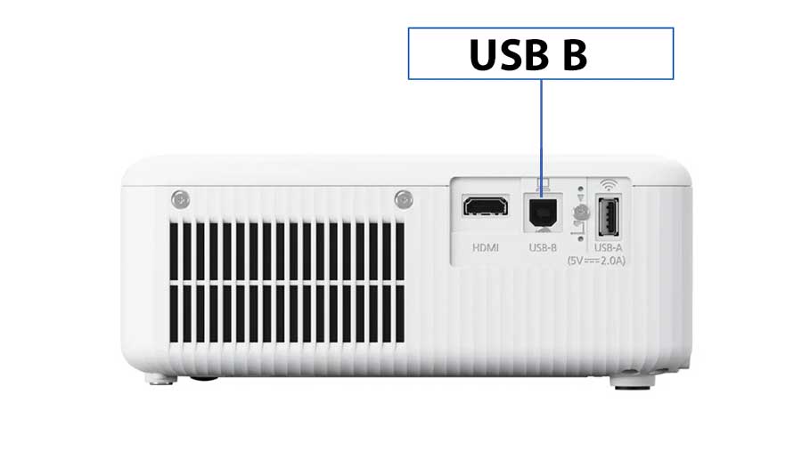 پورت USB B در ویدئو پروژکتور