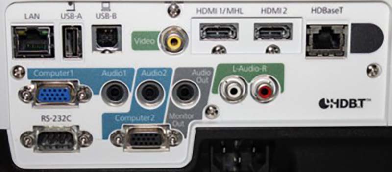 Epson-Powerlite-2265U-Connecctors