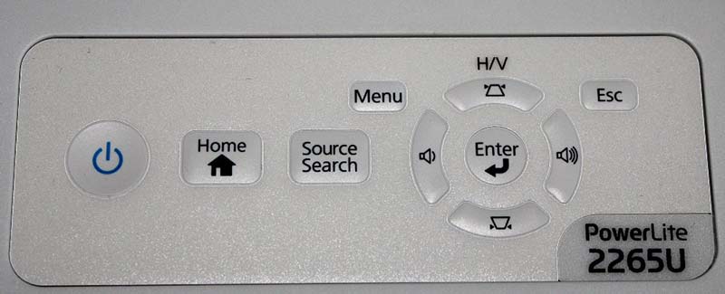 Epson-Powerlite-2265U-Control-Pad