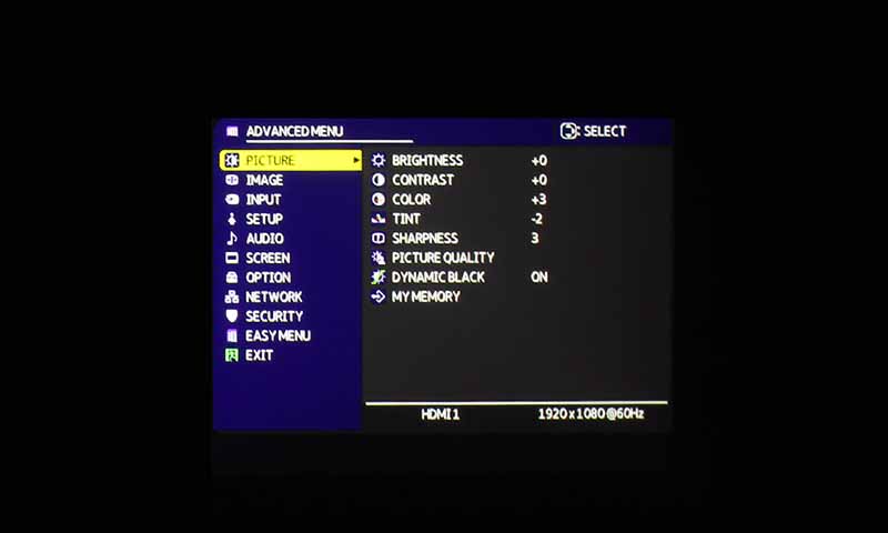 Maxell-MP-WU5503_Menu-Advanced