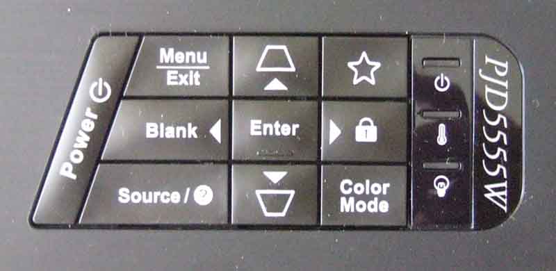 PJD5555w-control_panel