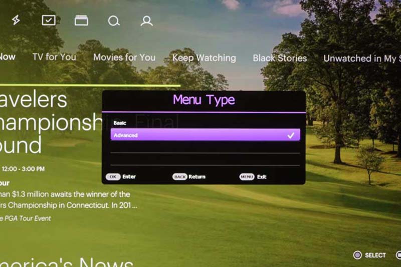 BenQ-LU710-Menu