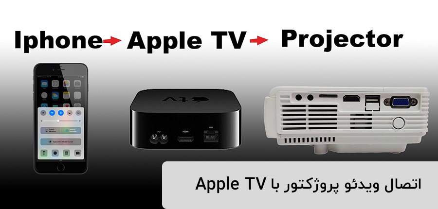 اتصال ویدئو پروژکتور با Apple TV
