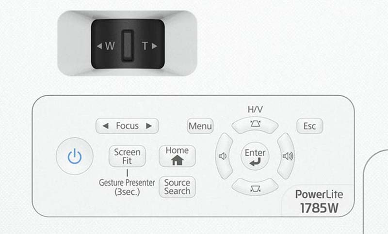 Epson_PowerLite_1785W_Hardware_Control_Panel
