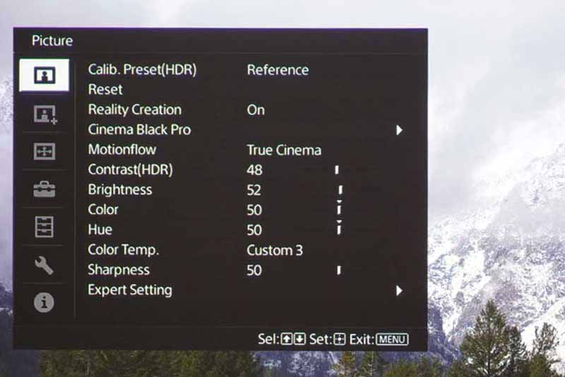 Sony-VW915ES-HDR-Menu