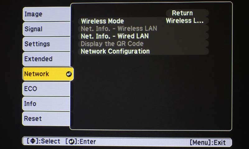Epson-PowerLite-109W_Menu