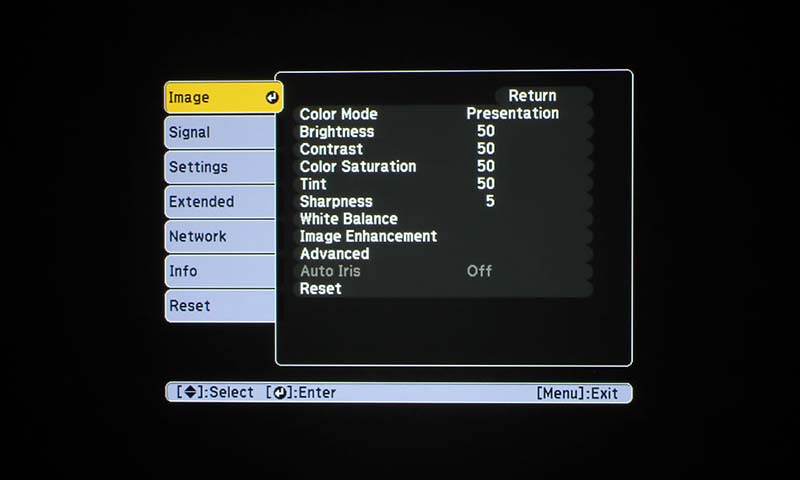 Epson-PowerLite-5520W_Image-Menu