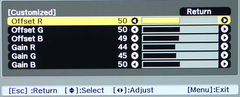 Epson-Powerlite-2265U-Menu-4-Image