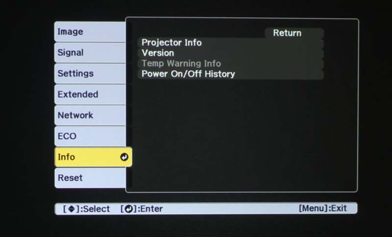 Epson-PowerLite-U50-Menu-7_Reset-Menu