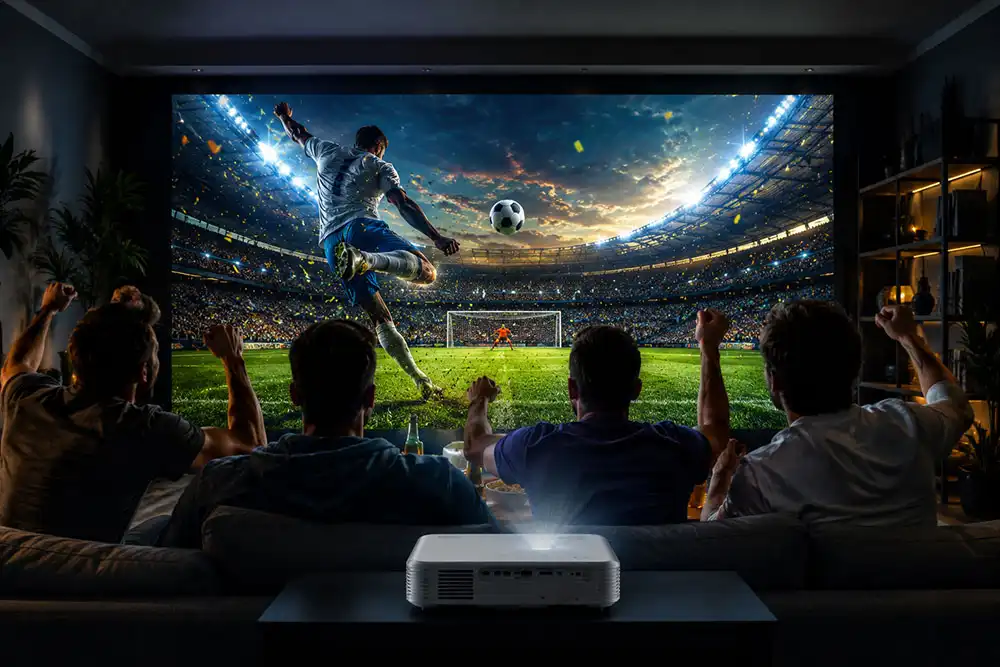چرا پروژکتورهای 4K میان علاقه‌مندان فوتبال محبوب شده‌اند؟