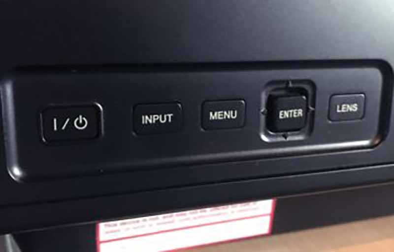 Sony-VPL-VW885ES-4K-Projector-Control-Panel