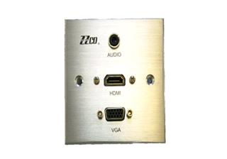 باکس دیواری پریز HDMI و VGA فلزی برند ZZCO